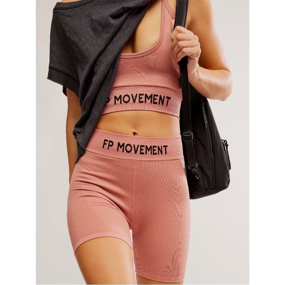 Free People Long haul logo Bike Shorts